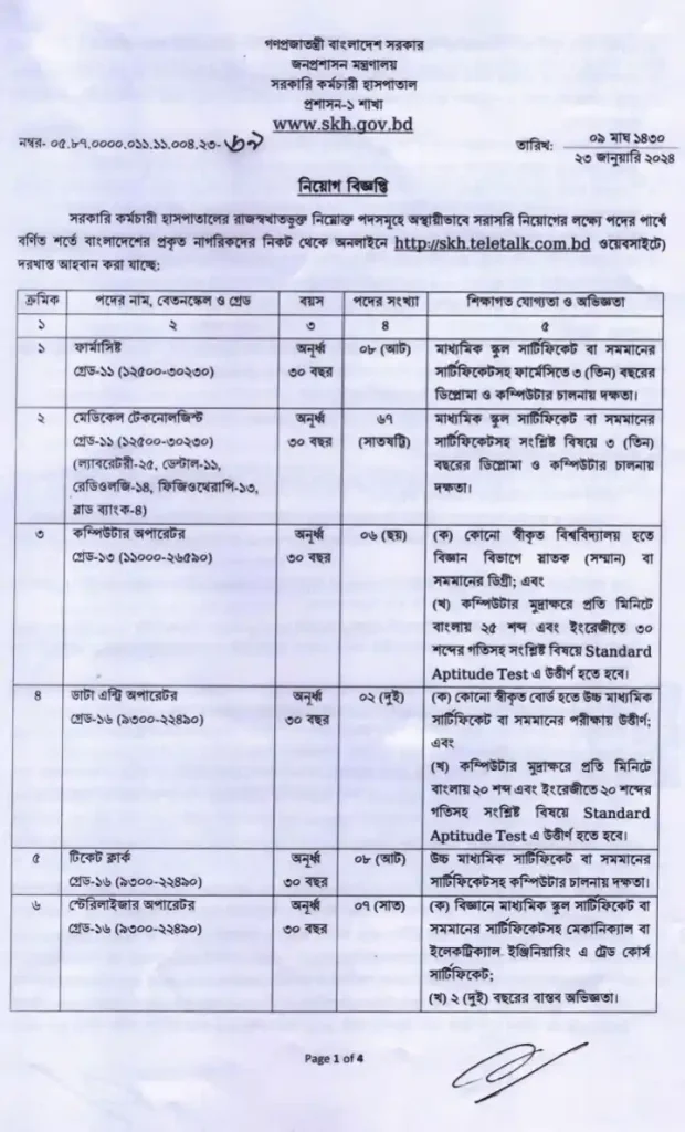 GEH Job Circular 2024